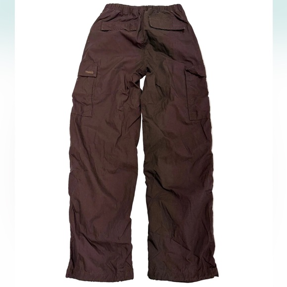 Aritzia Tna Sz XS Squad Pocket Parachute Pant Brown - Picture 7 of 15